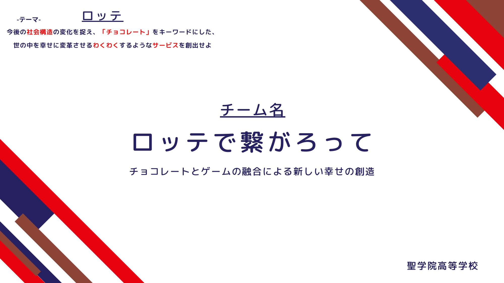 マイナビ決勝 チョコレティア